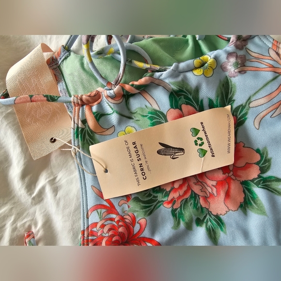 Bikini Bottoms, side tie, adjustable, Medium. High Waist. We Are HAH. Brand New. - Picture 4 of 5